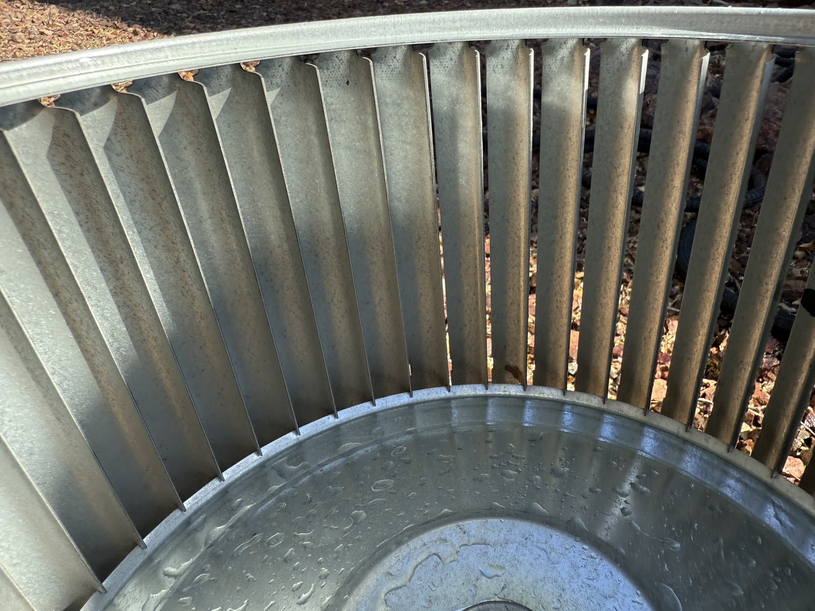 Clean blower wheel